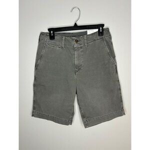 American Eagle Men's Bermuda shorts Sz 28 Green Flat front chino shorts